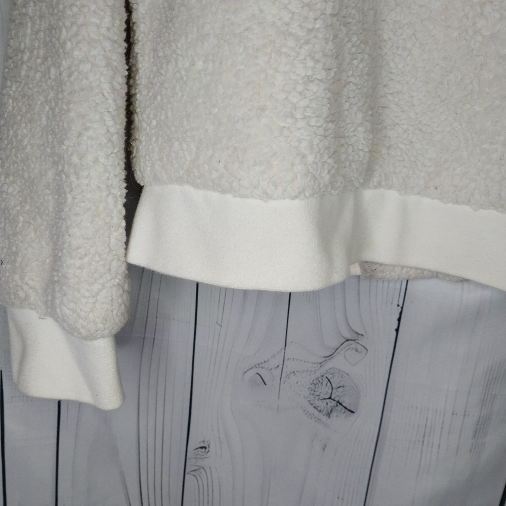 J.Crew Mercantile Fuzzy Teddy Sherpa Cozy Bomber Jacket - Picture 8 of 10